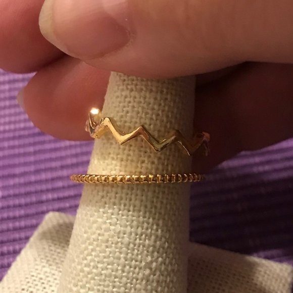 Anthropologie Jewelry - Eclectic Stacking Ring Set Size 7